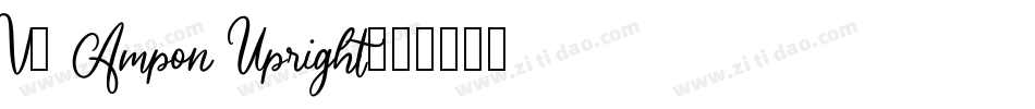V5 Ampon Upright字体转换